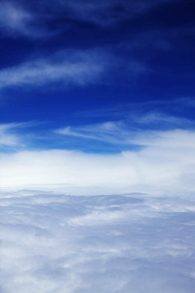 fotografia, materiale, libero il panorama, dipinga, fotografia di scorta, un cielo blu in un mare di nubi, seof si annuvola, La stratosfera, cielo blu, nube