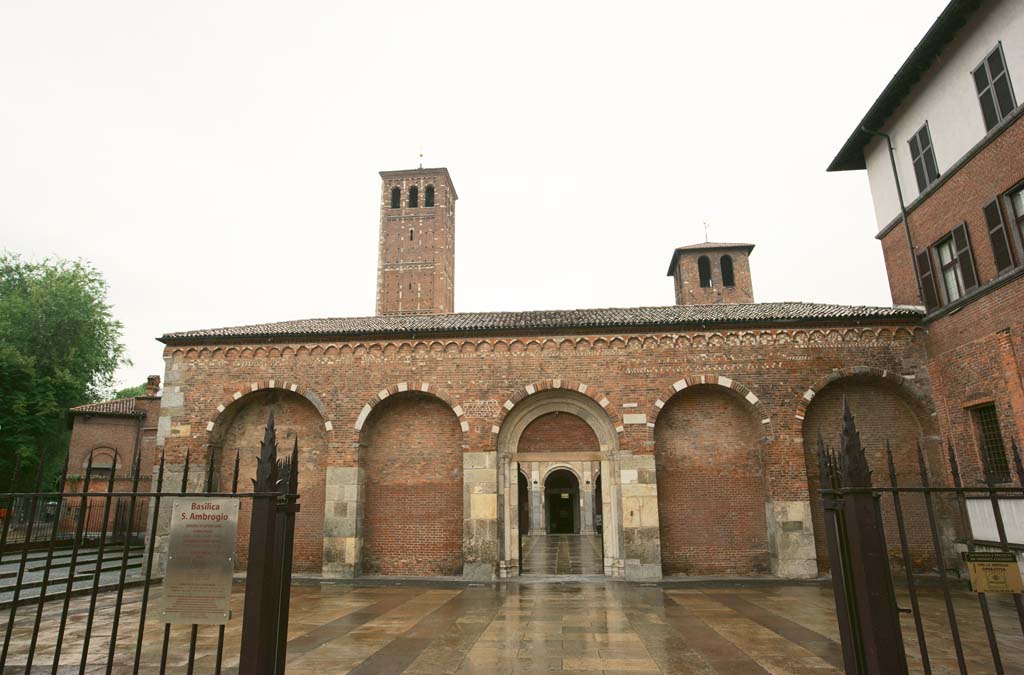 Foto, materieel, vrij, landschap, schilderstuk, bevoorraden foto,Sant'Ambrogio kerk, , , , 