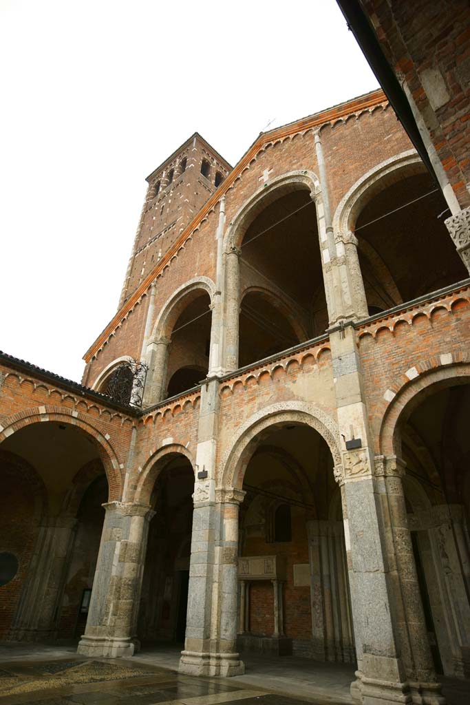 Foto, materieel, vrij, landschap, schilderstuk, bevoorraden foto,Sant'Ambrogio kerk, , , , 