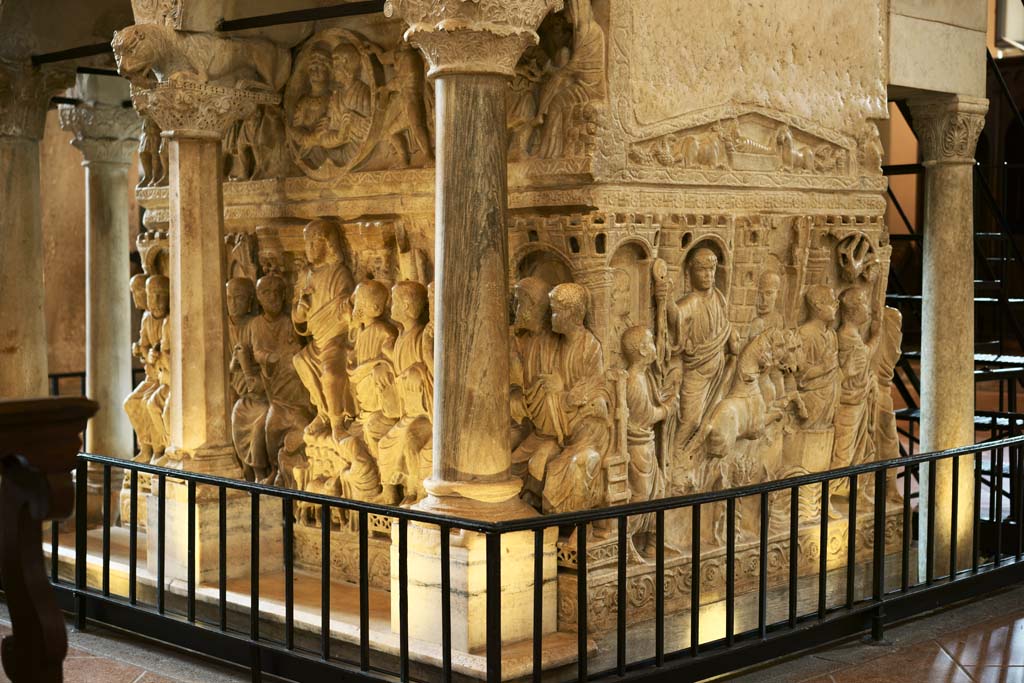 fotografia, materiale, libero il panorama, dipinga, fotografia di scorta,Sarcofago della chiesa di Sant'Ambrogio Rico, , , , 