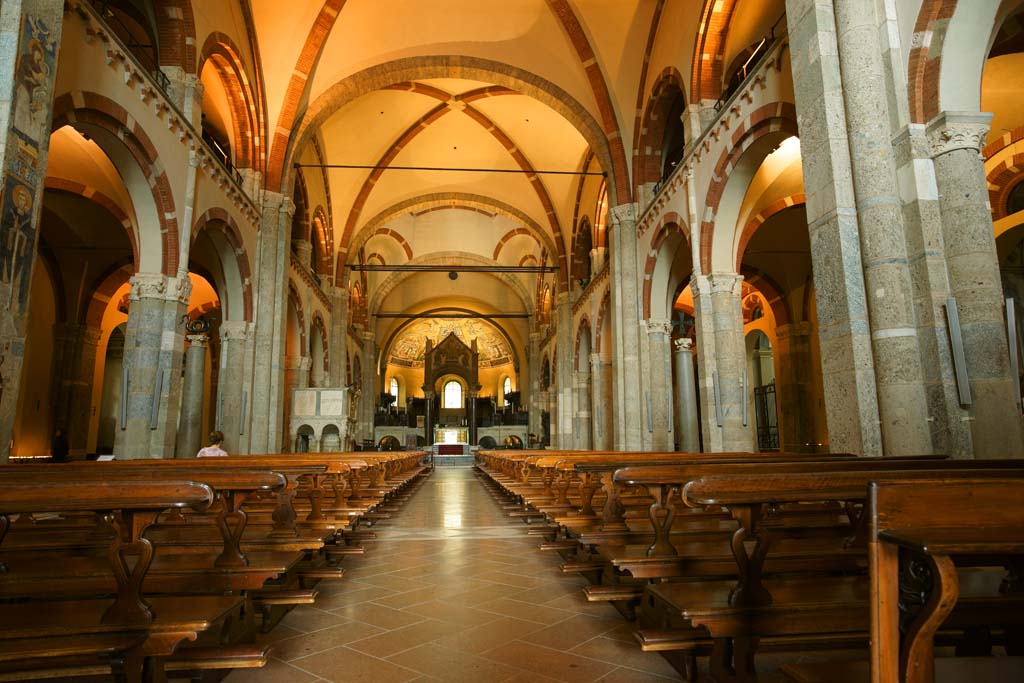 Foto, materieel, vrij, landschap, schilderstuk, bevoorraden foto,Sant'Ambrogio kerk, , , , 