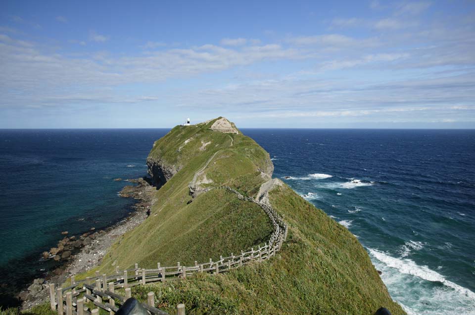 Foto, materiell, befreit, Landschaft, Bild, hat Foto auf Lager,Macht des Gott Promontory ber den Horizont, Das Meer, Leuchtturm, Umhang, Promenade