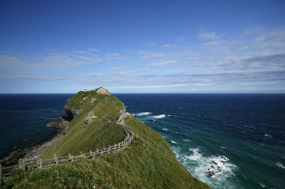 Foto, materiell, befreit, Landschaft, Bild, hat Foto auf Lager,Macht des Gott Promontory ber den Horizont, Das Meer, Leuchtturm, Umhang, Promenade