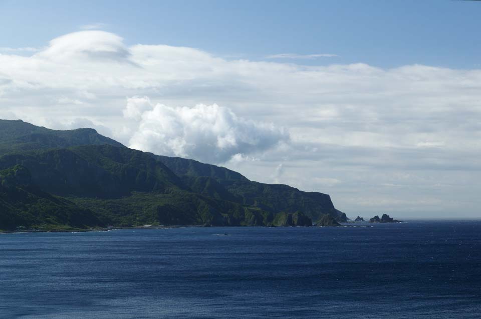 fotografia, materiale, libero il panorama, dipinga, fotografia di scorta,Il mare di Penisola di Shakotan, montagna, La spiaggia, Il mare, Blu