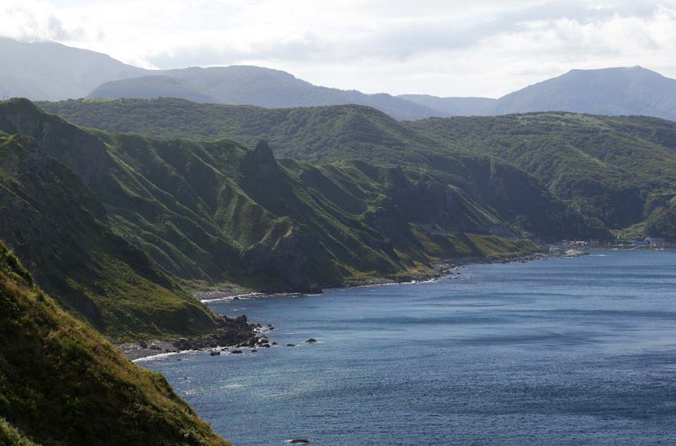 foto,tela,gratis,paisaje,fotografa,idea,El martimo de Shakotan Peninsula, Montaa, La orilla, El mar, Color azul