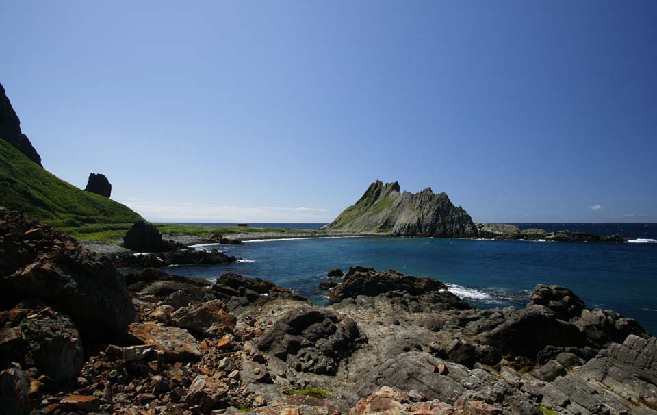 photo,material,free,landscape,picture,stock photo,Creative Commons,The sacred place total picture, cliff, The shore, rock, wave