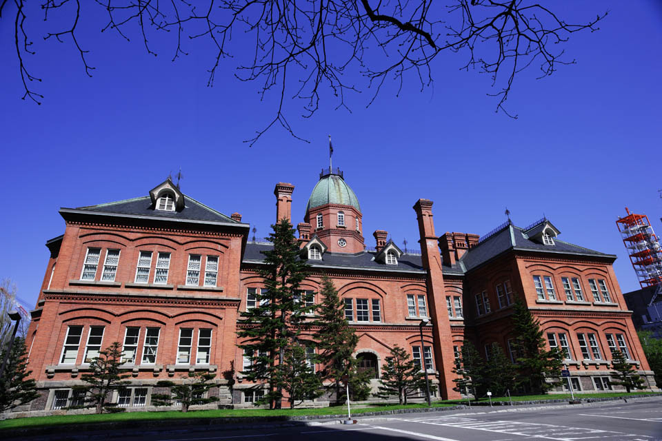 photo,material,free,landscape,picture,stock photo,Creative Commons,Hokkaido agency, The Hokkaido Government Office, European-style building, building, brick
