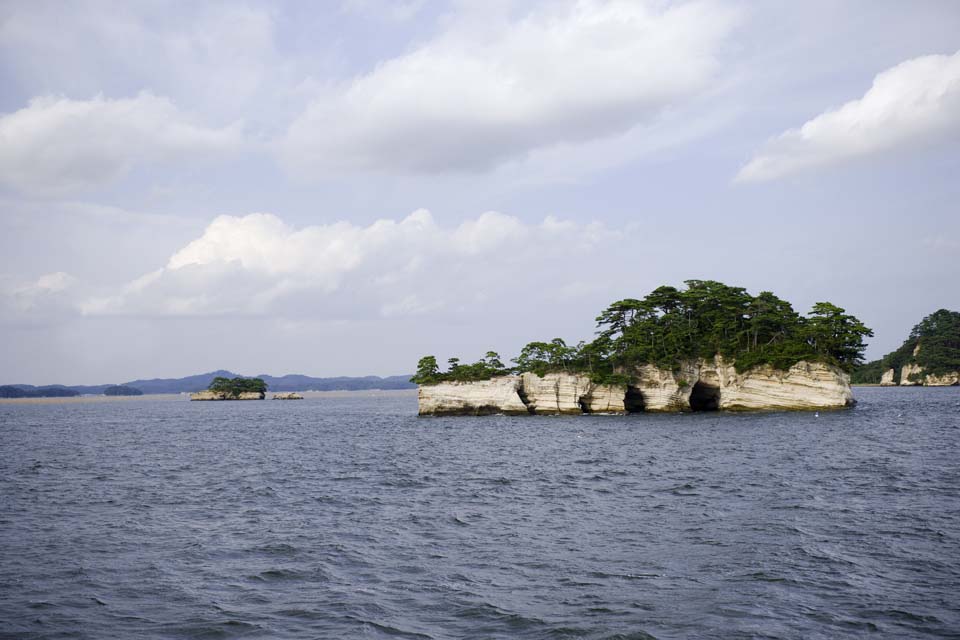 Foto, materiell, befreit, Landschaft, Bild, hat Foto auf Lager,Drei schnste Sichten in Japan Matsushima, Insel, blauer Himmel, Wolke, Das Meer