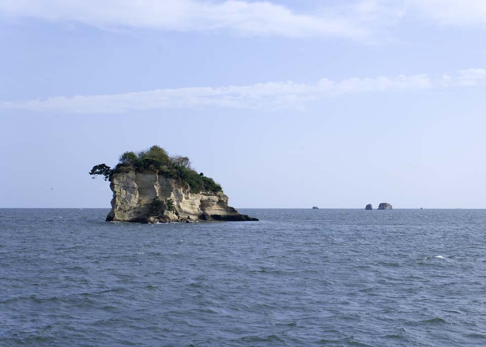 fotografia, material, livra, ajardine, imagine, proveja fotografia,Trs a maioria das vises bonitas em Japo Matsushima, ilha, cu azul, nuvem, O mar