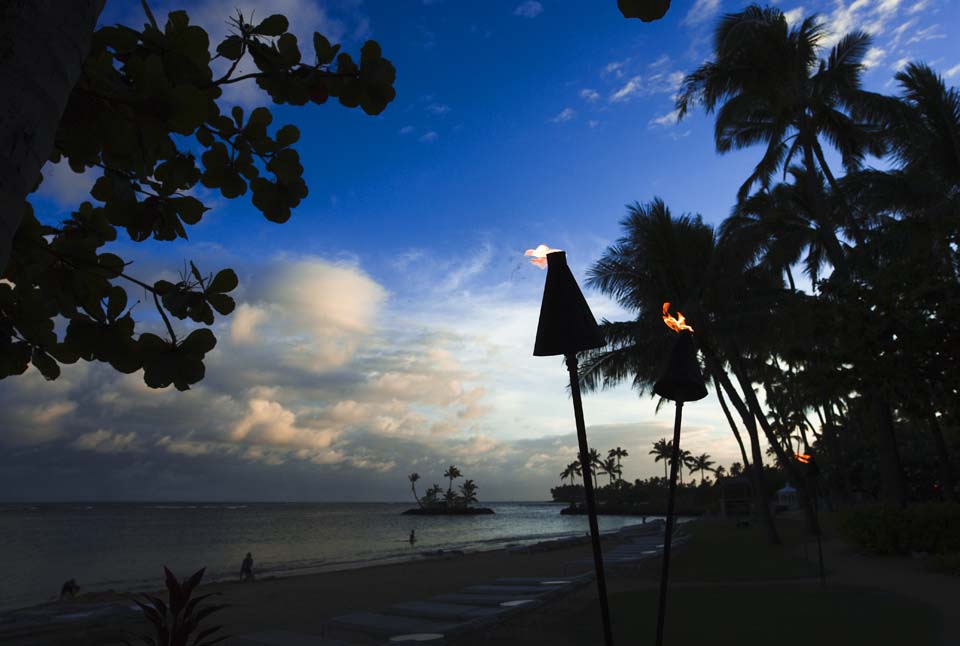 Foto, materiell, befreit, Landschaft, Bild, hat Foto auf Lager,Dmmerung einer Laterne, Flamme, Strand, Lasi, Dmmerung