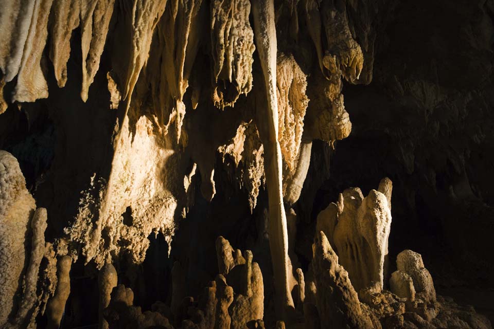 Foto, materieel, vrij, landschap, schilderstuk, bevoorraden foto,Ishigaki-jima Eiland stalactite grot, Kalkpegel grot, Kalkpegel, Kalksteen, Grot