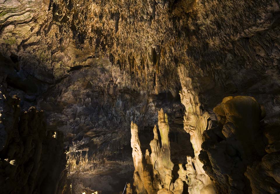 fotografia, material, livra, ajardine, imagine, proveja fotografia,Ishigaki-jima Ilha estalactite caverna, caverna de estalactite, Estalactite, Pedra calcria, caverna