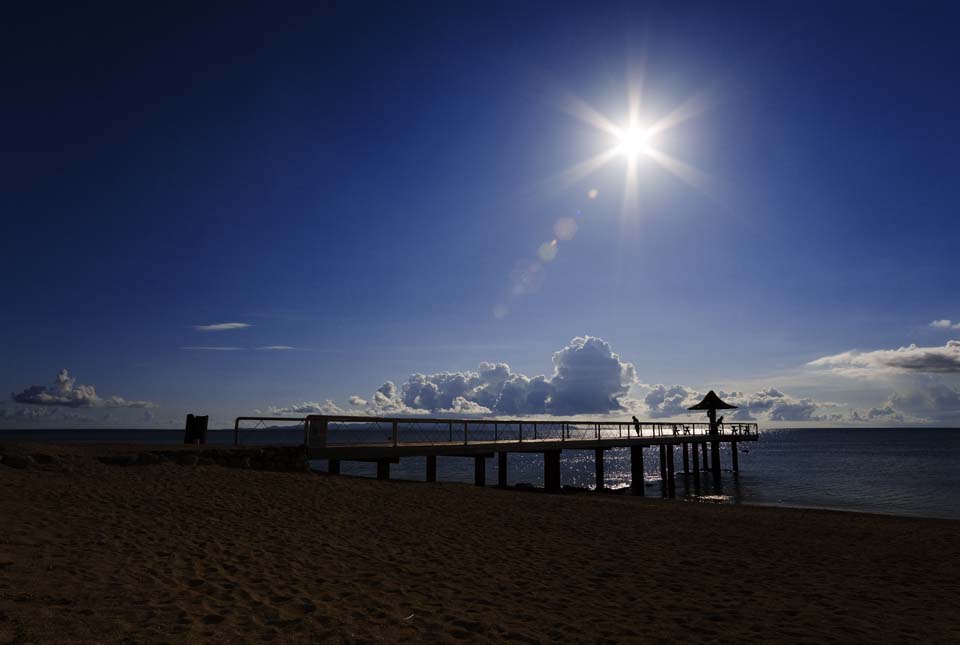 photo, la matire, libre, amnage, dcrivez, photo de la rserve,le Ishigaki-jima, un briquet d'aprs-midi, pniche, briquet, Le soleil, plage sablonneuse