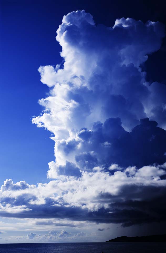 Foto, materieel, vrij, landschap, schilderstuk, bevoorraden foto,Binnen de donder wolk, wasdom, Wolk, Spin, Donder wolk, Blauwe lucht