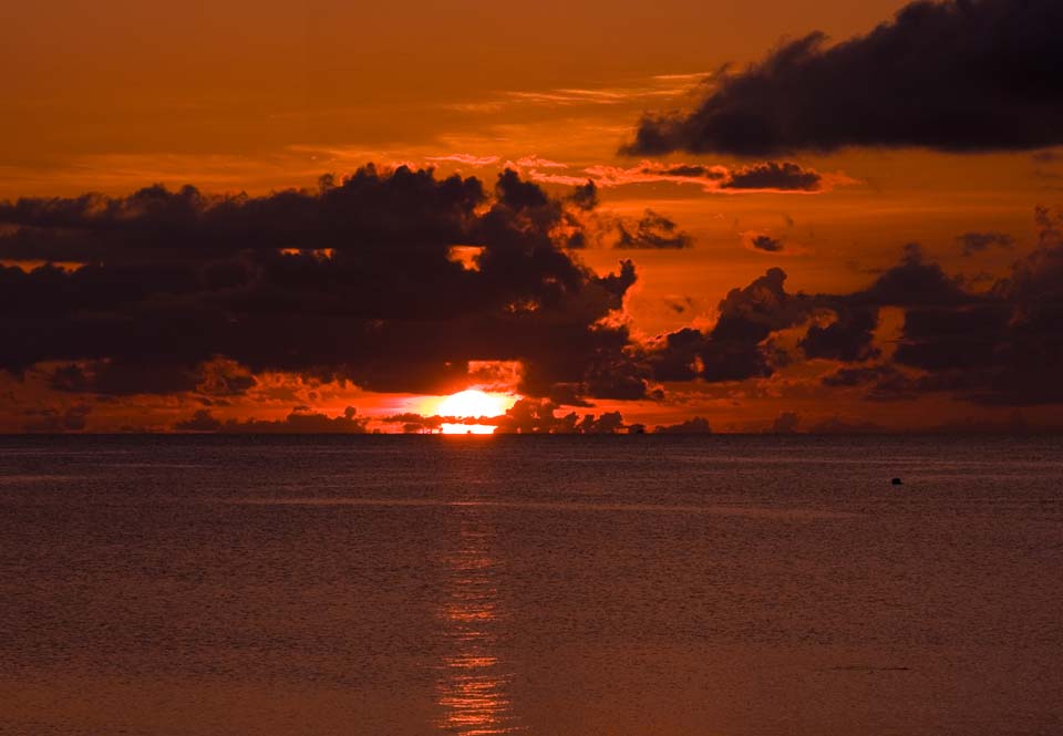 Foto, materieel, vrij, landschap, schilderstuk, bevoorraden foto,Schemering van Ishigaki-jima Eiland, Wolk, De zee, De zon, Zonsondergang