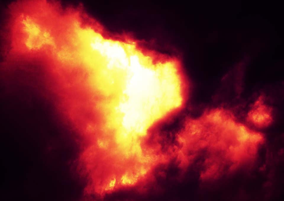 fotografia, materiale, libero il panorama, dipinga, fotografia di scorta,La nube che fa la distruzione di esplosione da fuoco, La distruzione da fuoco, nube, Luminosit, Rosso