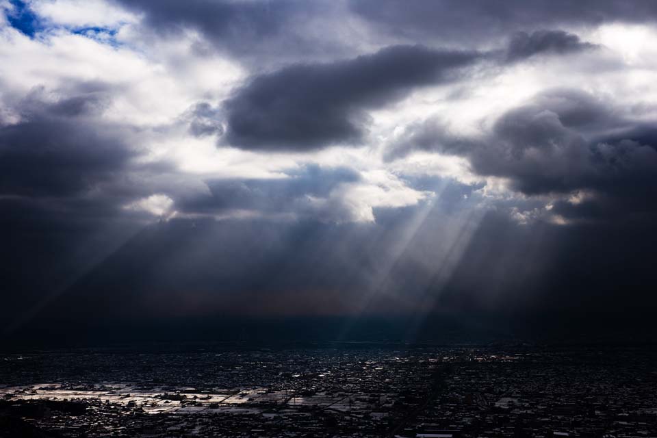 fotografia, materiale, libero il panorama, dipinga, fotografia di scorta,Una voce del cielo,  nevoso, Luce, Gifu, citt