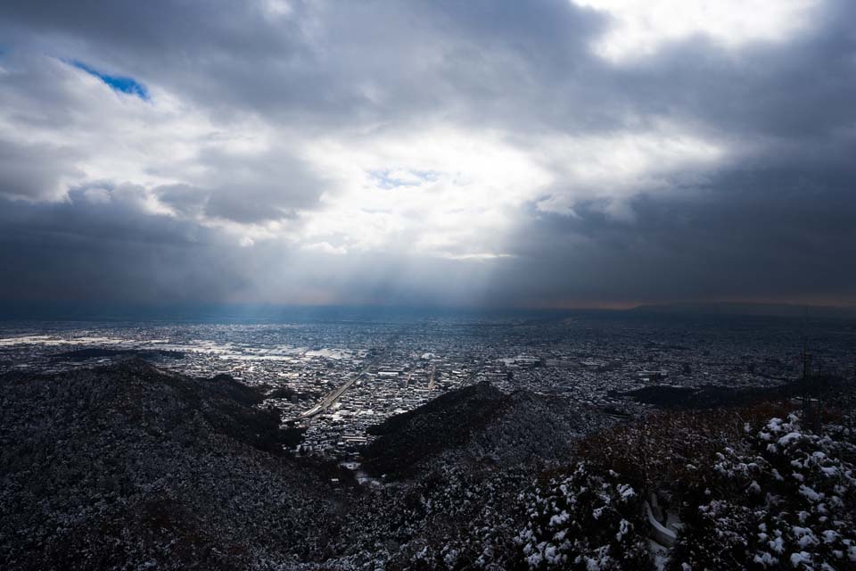 fotografia, materiale, libero il panorama, dipinga, fotografia di scorta,Una voce del cielo,  nevoso, Luce, Gifu, citt