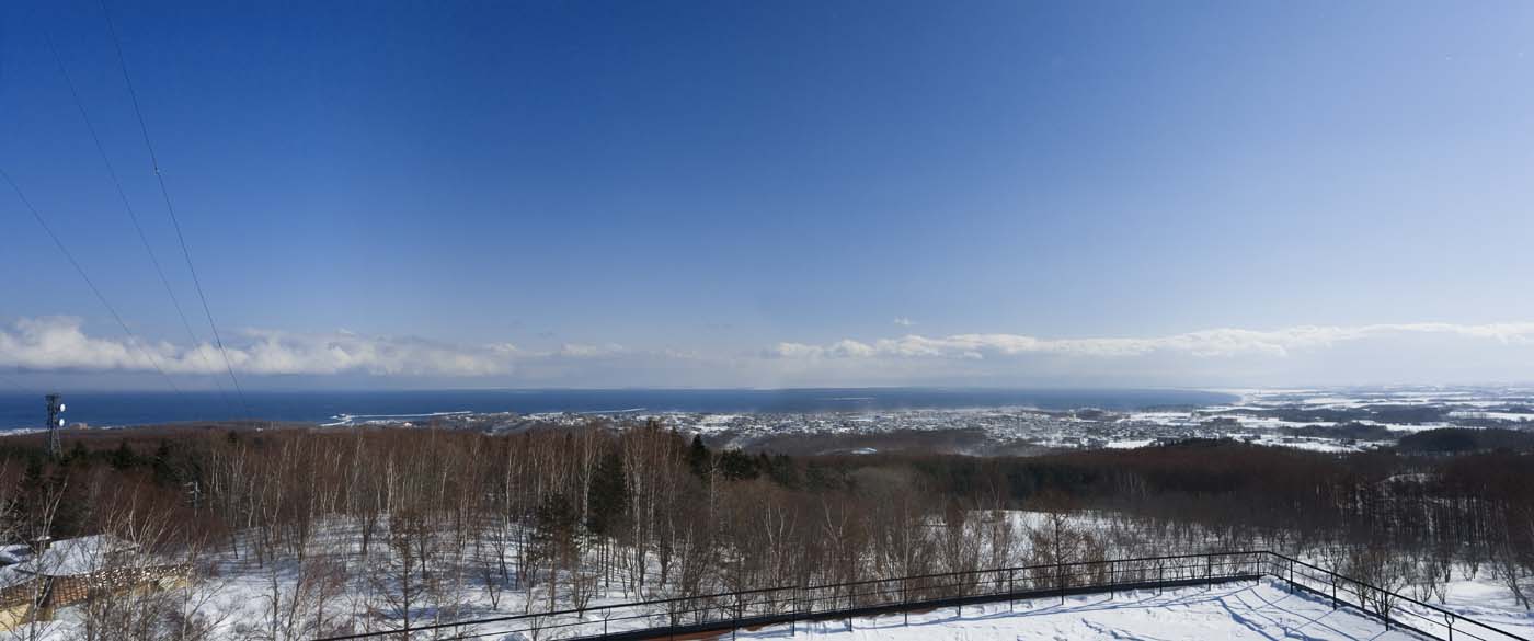 Foto, materiell, befreit, Landschaft, Bild, hat Foto auf Lager,Das Meer von Okhotsk von Tentozan, Das Meer von Okhotsk, Es ist schneebedeckt, Wald, 