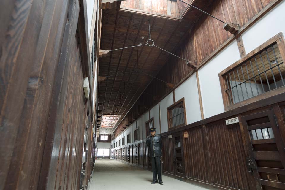 Foto, materieel, vrij, landschap, schilderstuk, bevoorraden foto,Vijf vleugels radiaale-storied woningbouw Fusa, Abashiri kerker, Kerker, , Abashiri grond zonder een stuk nummer