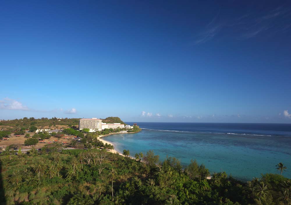 Foto, materieel, vrij, landschap, schilderstuk, bevoorraden foto,Morgen van Guam, Zuiden eiland, Vakantieoord, Tropisch, Blauw