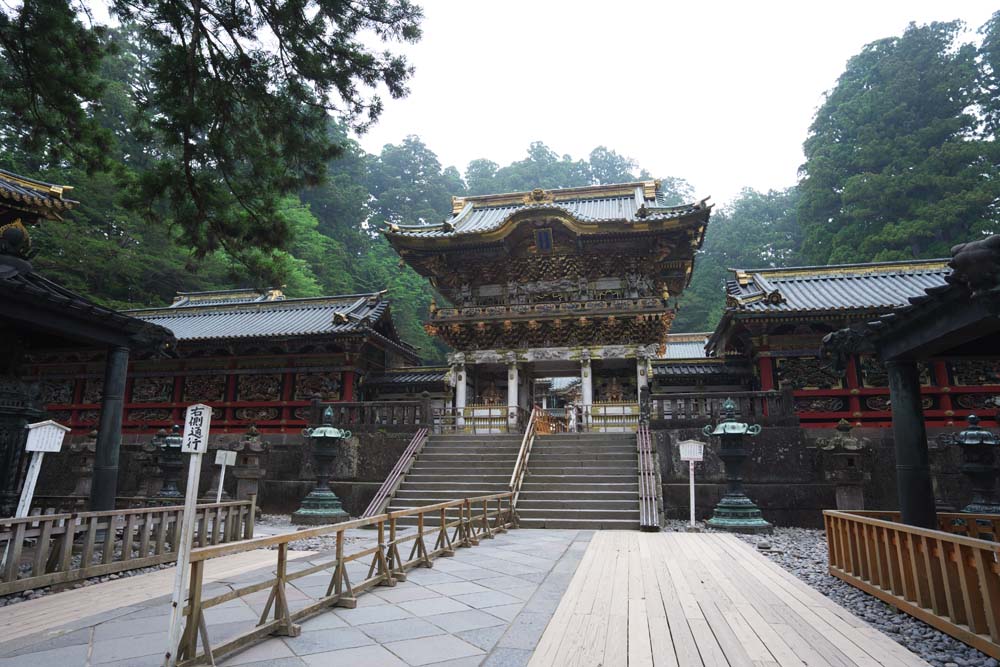 photo,material,free,landscape,picture,stock photo,Creative Commons,The Tosho-gu Shrine positive light gate, The positive light gate, world heritage, sculpture, I am luxurious