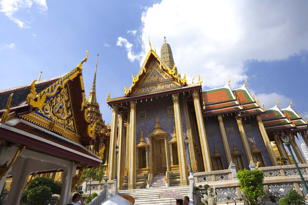 Foto, materiell, befreit, Landschaft, Bild, hat Foto auf Lager,Kniglicher Pantheon, Gold, Buddha, Tempel vom smaragdgrnen Buddha, Besichtigung