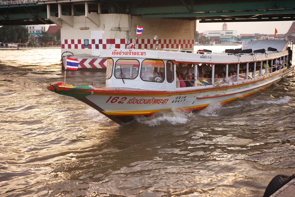 Foto, materieel, vrij, landschap, schilderstuk, bevoorraden foto,Een schip van Chao Phraya , Schip, Water autobus, , De Menam