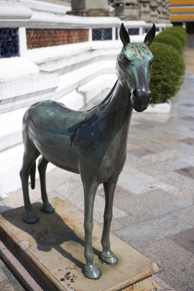 foto,tela,gratis,paisaje,fotografa,idea,Una estatua de bronce de Wat Suthat, Templo, Caballo, Estatua de bronce, Bangkok