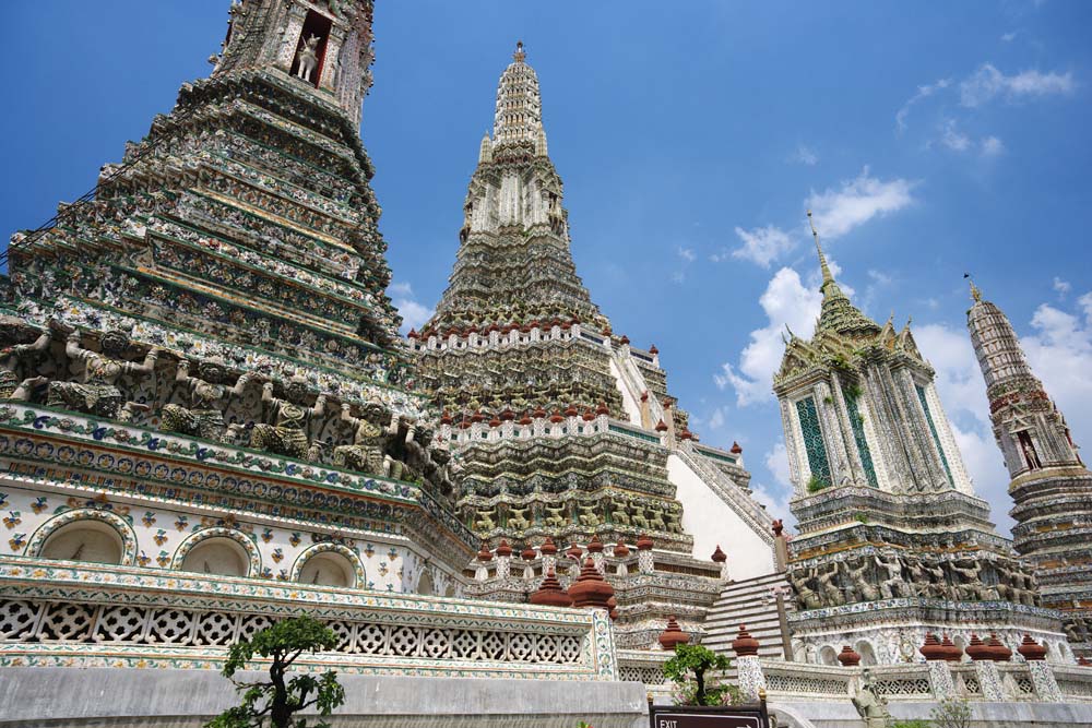 fotografia, materiale, libero il panorama, dipinga, fotografia di scorta,Tempio di Dawn, tempio, Immagine buddista, tegola, Bangkok