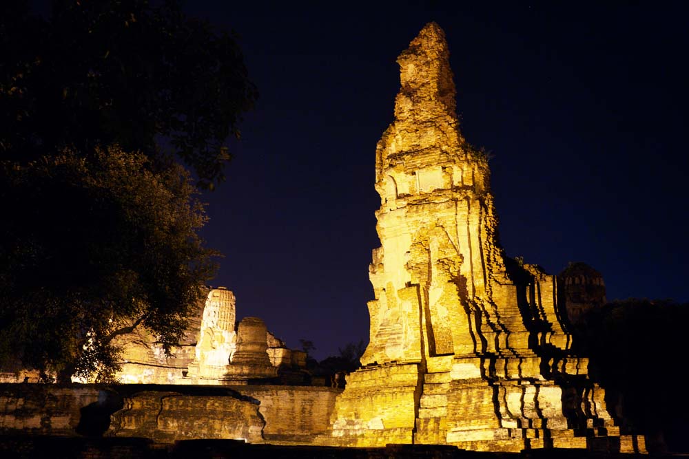 Foto, materieel, vrij, landschap, schilderstuk, bevoorraden foto,Wat Phra Mahathat, Wereldwijd cultureel heritage, Boeddhisme, Gebouw, Ayutthaya verblijft