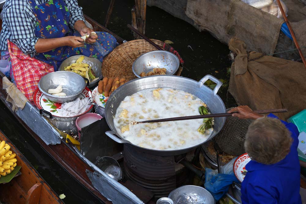 photo,material,free,landscape,picture,stock photo,Creative Commons,Fried food ship of water market, market, Buying and selling, boat, 