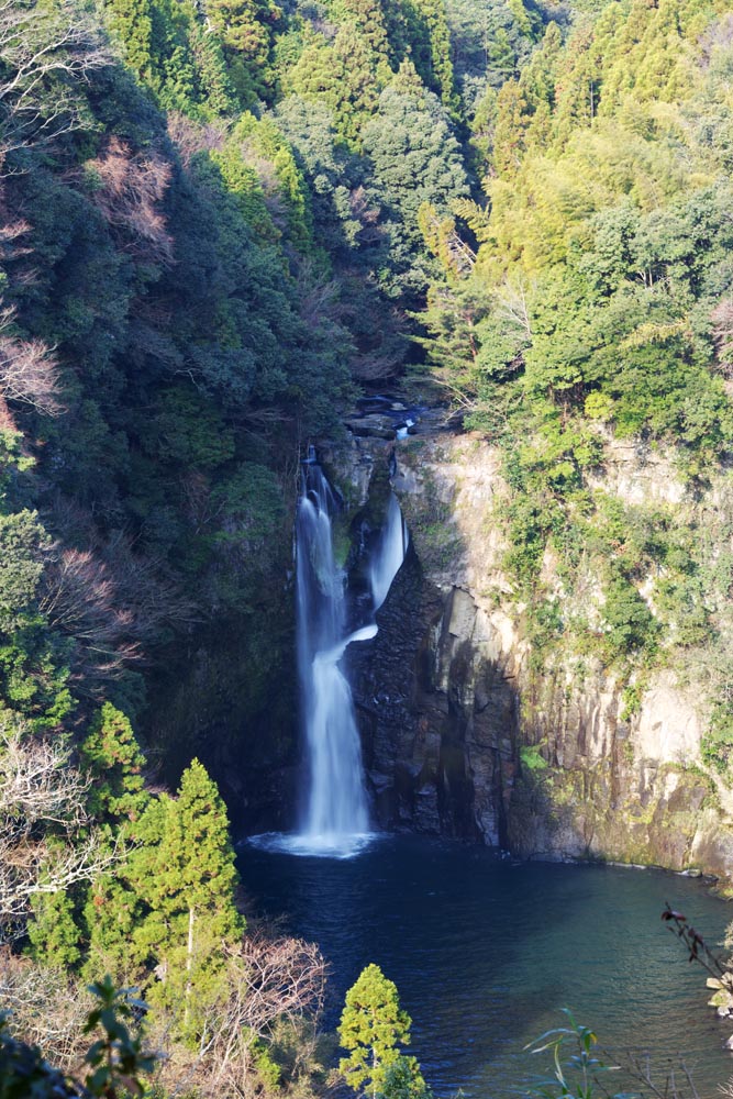 Foto, materieel, vrij, landschap, schilderstuk, bevoorraden foto,Hijiri vallen van Yamato-cho neer, Het waterbekken van een waterval, Heilige daling, Sasabaru Rivier, Cascade