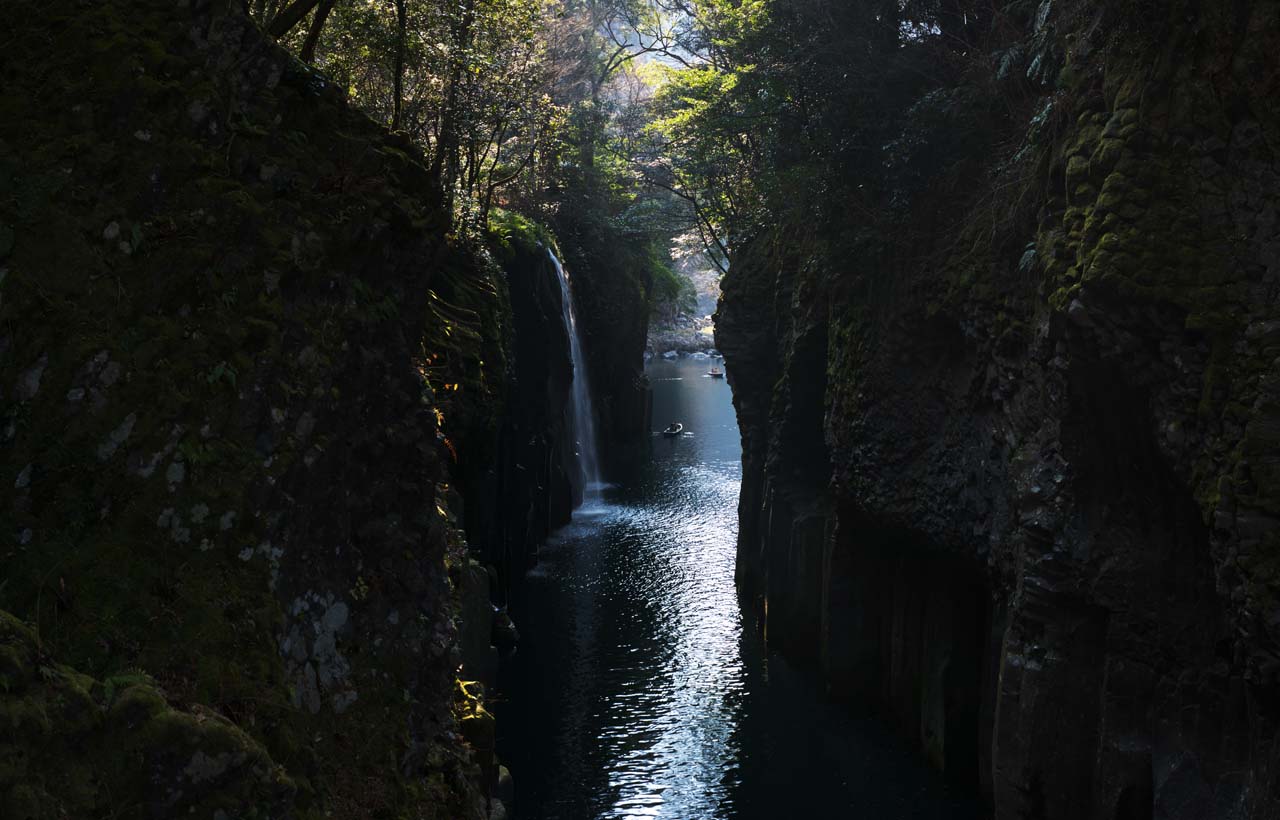 photo, la matire, libre, amnage, dcrivez, photo de la rserve,Takachiho-kyo engloutissent, Ravin, scne, falaise, monument naturel