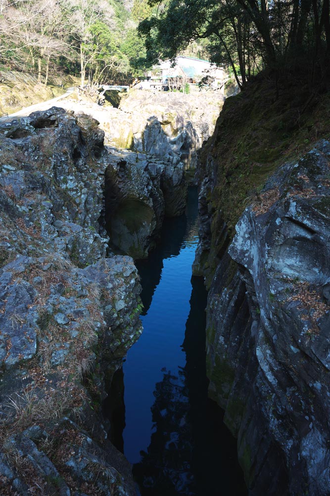 Foto, materieel, vrij, landschap, schilderstuk, bevoorraden foto,Takachiho-kyo Bergkloof, Ravijn, De oppervlakte van het water, Klif, Vanzelfsprekende monument