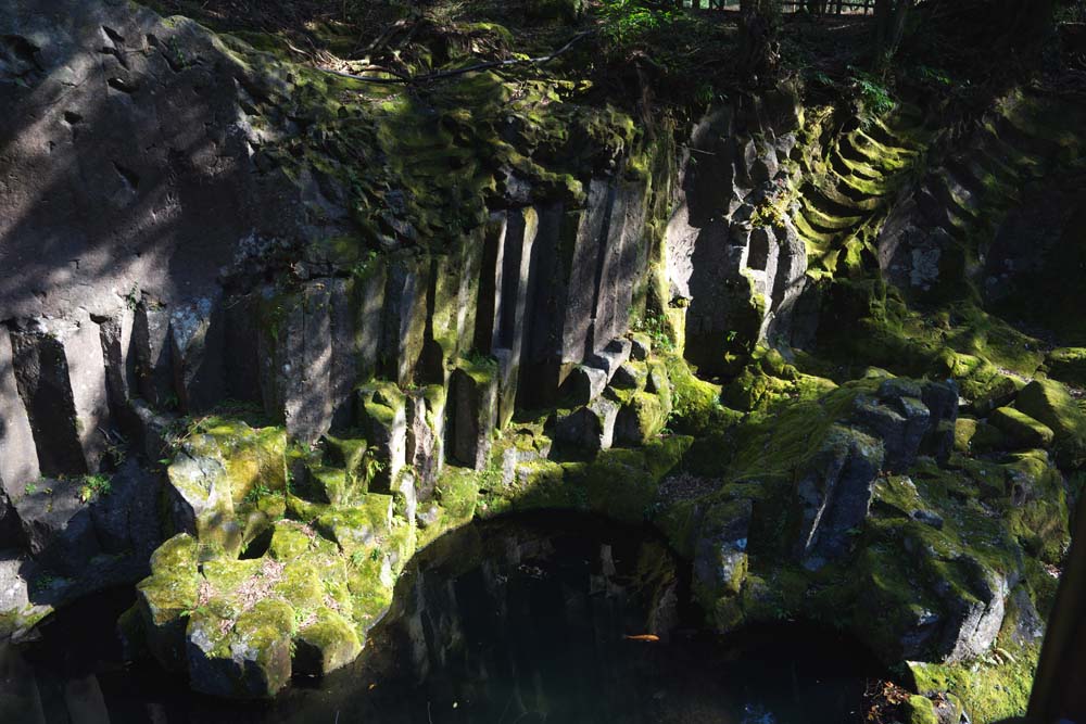 Foto, materieel, vrij, landschap, schilderstuk, bevoorraden foto,Takachiho-kyo Bergkloof, Ravijn, Tegenlicht, Klif, Vanzelfsprekende monument