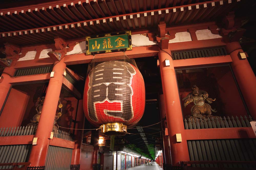 fotografia, materiale, libero il panorama, dipinga, fotografia di scorta,Kaminari-mon il Cancello, Mt. dragone di soldi, Asakusa, facendo il turista macchia, Rigatura di negozi un corridoio