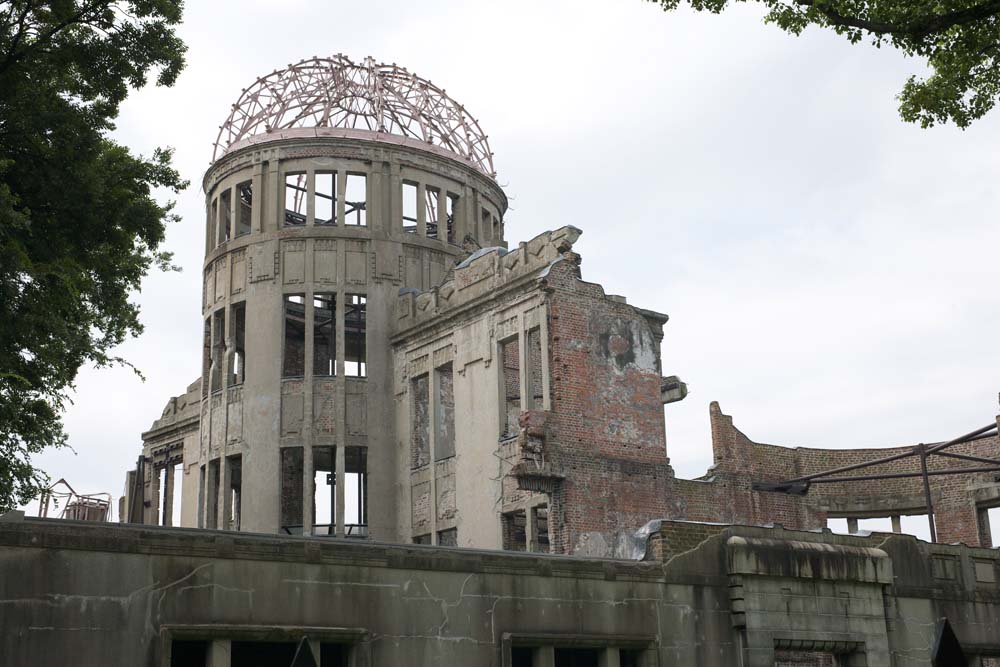 Foto, materieel, vrij, landschap, schilderstuk, bevoorraden foto,De Een-bombarderen Koepeltent, Wereldwijd cultureel heritage, Kernwapen, Oorlog, Narigheid