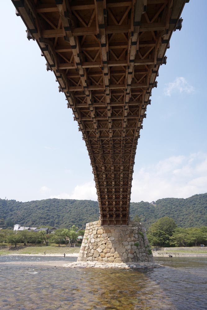 Foto, materieel, vrij, landschap, schilderstuk, bevoorraden foto,Kintai-kyo Bruggen, Kintai-kyo Bruggen, Befaamd lokaal, Bezoekende touristenplaats stip, Brug