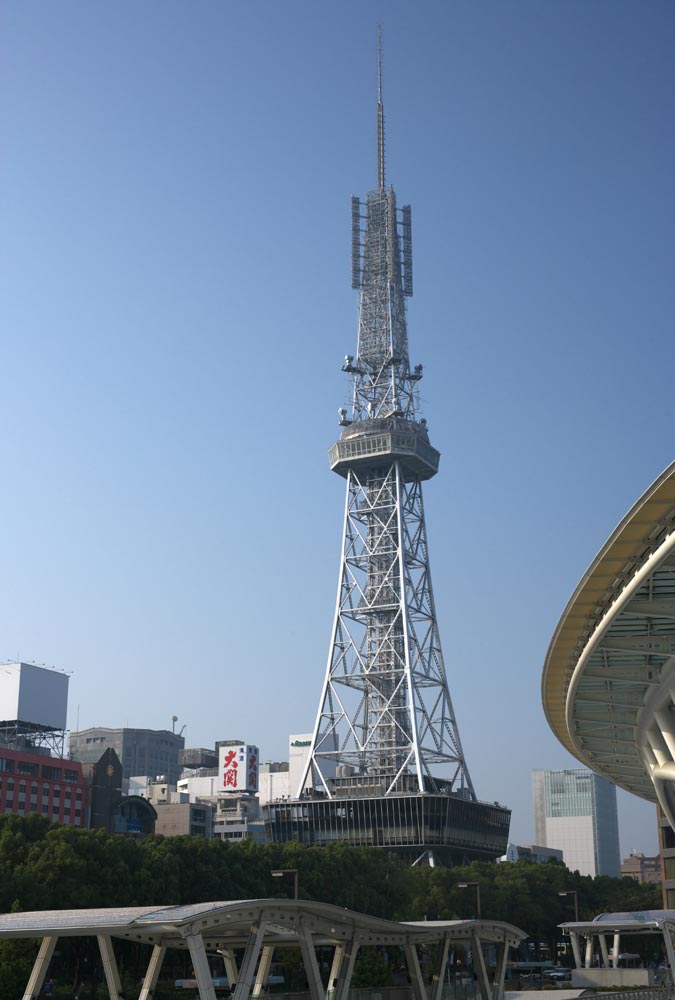 Foto, materiell, befreit, Landschaft, Bild, hat Foto auf Lager,Nagoya Fernsehenturm, Fernsehenturm, Eine elektrische Welle, FERNSEHER, Fernsehen