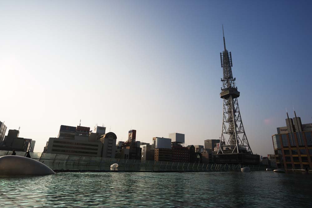 fotografia, materiale, libero il panorama, dipinga, fotografia di scorta,Torre di televisione di Nagoya, torre di televisione, Un'onda elettrica, TIV, Televisione