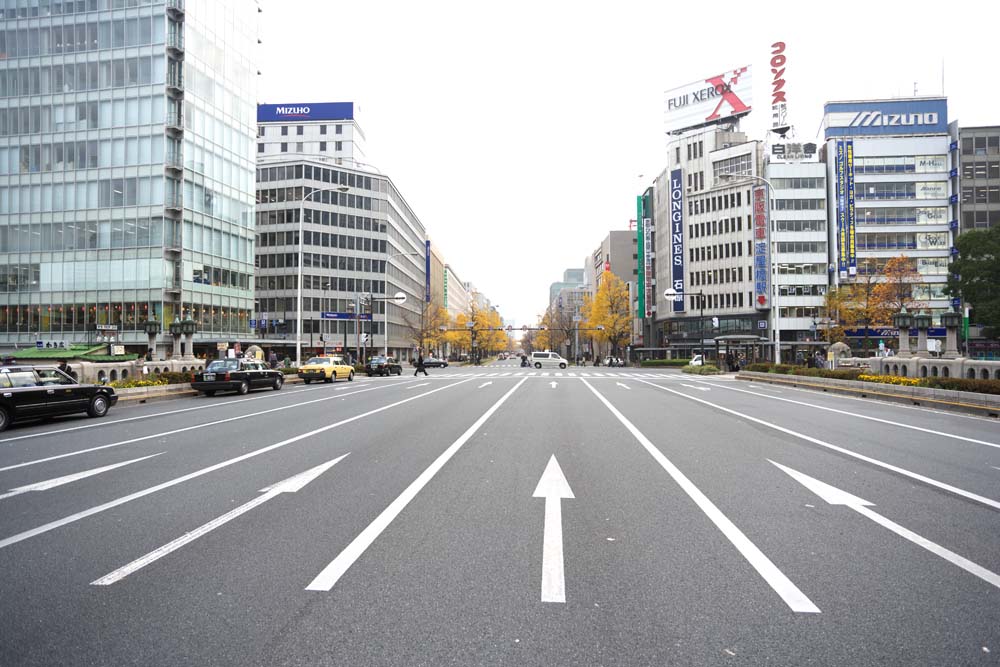 Foto, materieel, vrij, landschap, schilderstuk, bevoorraden foto,Een pijl van Mido lijn, Verkeersbord, Asfaltbitumen, Verkeer, Mido lijnen