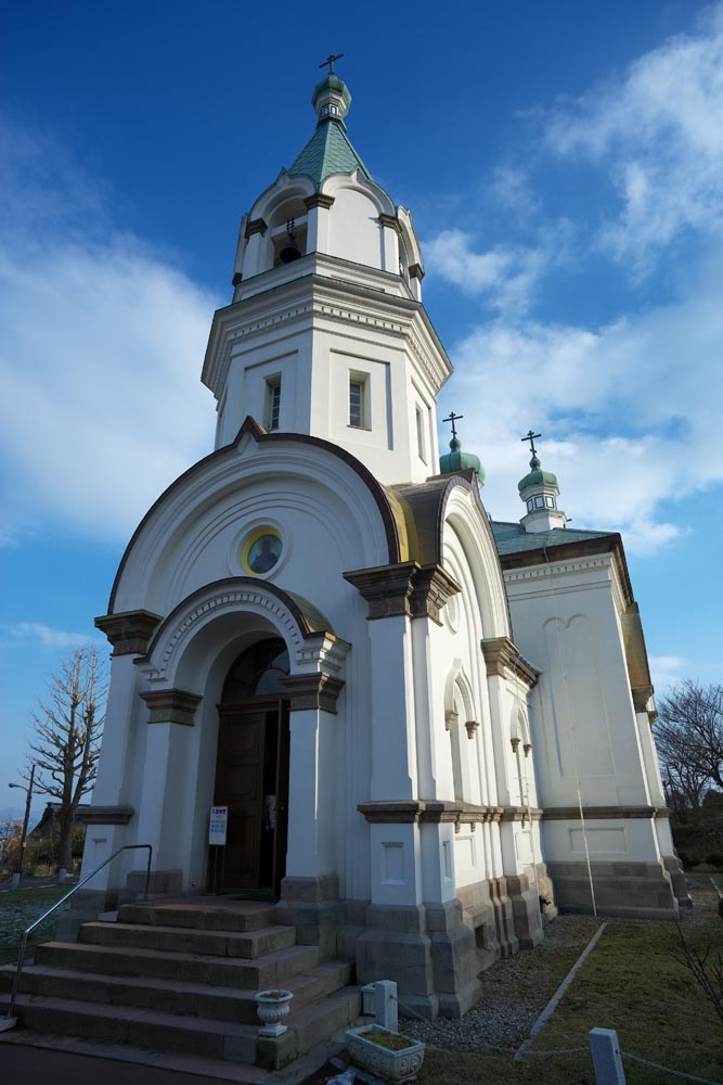 foto,tela,gratis,paisaje,fotografa,idea,Una iglesia ortodoxa cristiana, Iglesia, Cielo azul, Estilo complejo, Cristianismo