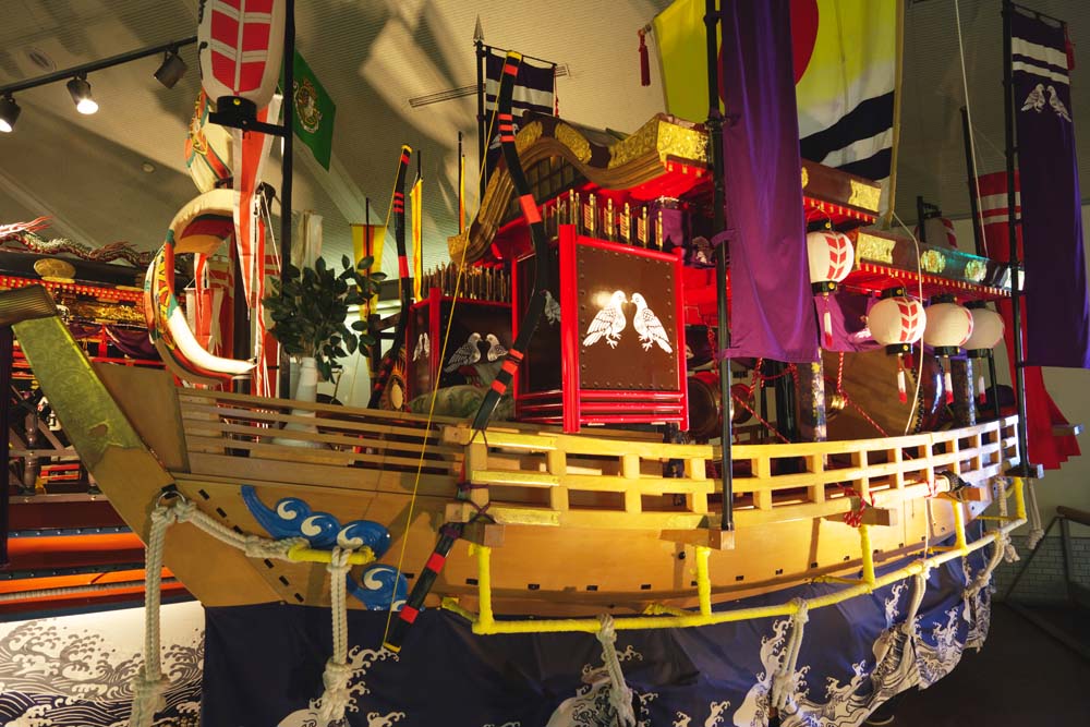 photo,material,free,landscape,picture,stock photo,Creative Commons,A festival car of Nagasaki KUNCHI, ship, lantern, festival, festival car