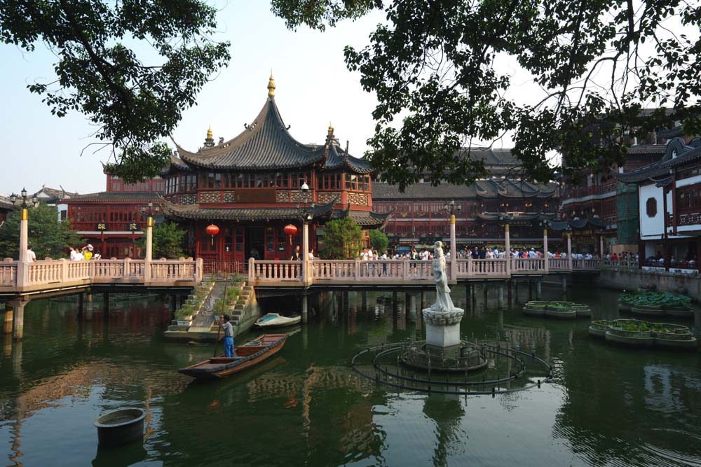 fotografia, materiale, libero il panorama, dipinga, fotografia di scorta,Yu Yuan / cuore di una pergola di lago, YuYuan, , , Edificio cinese