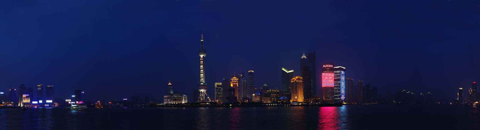 fotografia, materiale, libero il panorama, dipinga, fotografia di scorta,Una prospettiva serale di Huangpu Jiang, Torre di palla leggera ed Est, Io me l'accendo, Illuminazione, nave