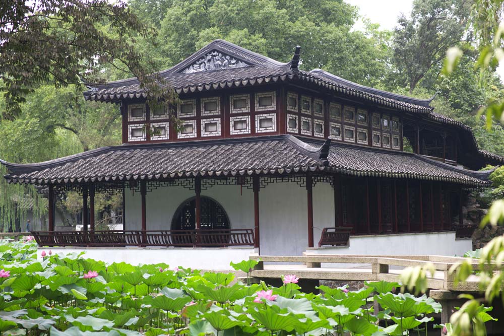 fotografia, materiale, libero il panorama, dipinga, fotografia di scorta,Miyama torreggia di Zhuozhengyuan, Architettura, ponte, Hasuike, giardino