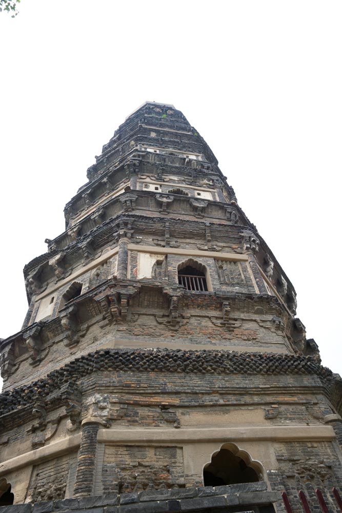 fotografia, materiale, libero il panorama, dipinga, fotografia di scorta,La torre di Unganji di HuQiu, inclinandosi torre, torreggi per il riposo di anime, mattone, torre