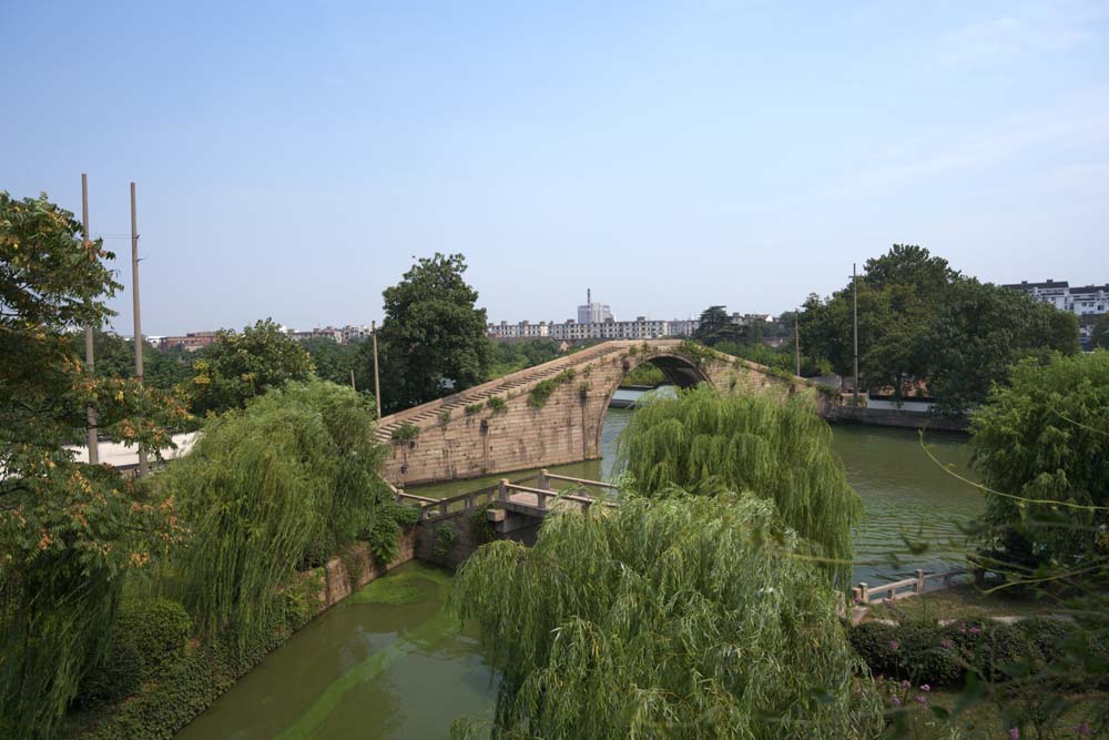 foto,tela,gratis,paisaje,fotografa,idea,El puente de recaudacin de Kure, Puente de piedra, Un puente arqueado, Canal, Sauce