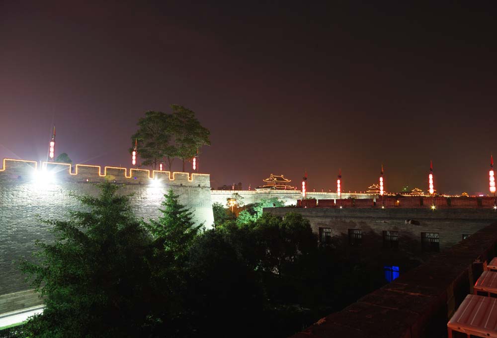 photo,material,free,landscape,picture,stock photo,Creative Commons,Long Anjo castle wall, Chang'an, castle gate, brick, The history